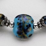 Sterling Silver Artisan Lampwork Bangle