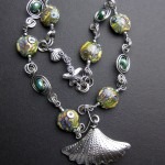 Siren's Song Sterling Silver Artisan Lampwork Necklace