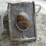 Sterling Silver Pietersite Pendant