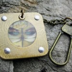 Brass Key Chain Butterfly