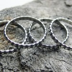 Sterling Silver Stack Rings - 4  Sz 7