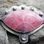 Rhodochrosite Pendant in Sterling Silver