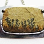 Sterling Silver Dendritic Cabochon Necklace