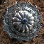 Sterling Silver Concho Pendant