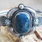 Sterling Silver Cuff with Apatite Stone